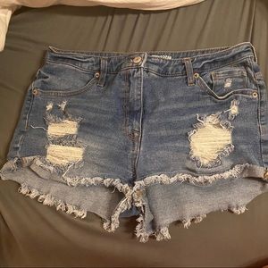High rise shorts